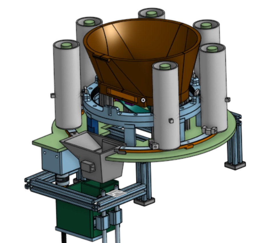 Growver seedling placement assembly CAD model